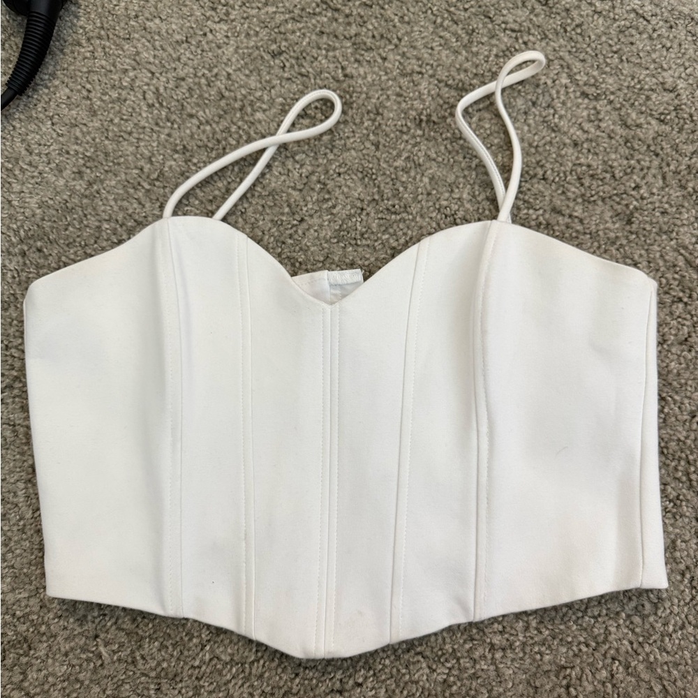 Zara White Tank Top